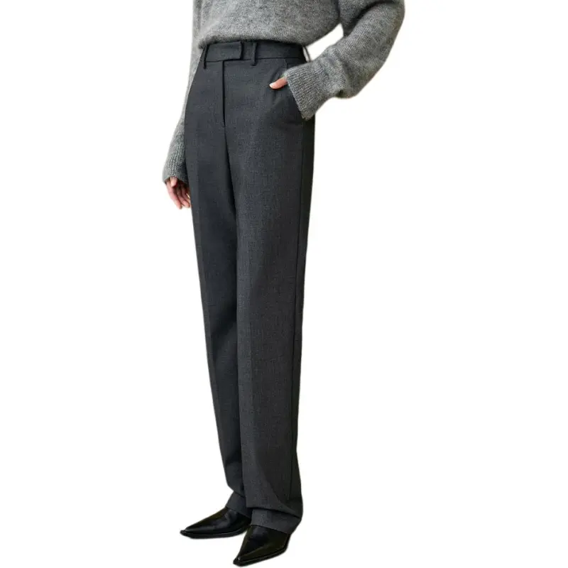 INSUN Suit Trousers Women's Gray-4