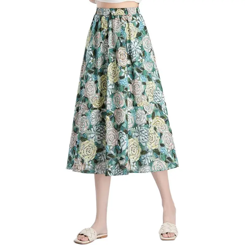 YIRANCHUN Casual Long Skirt Women's-1