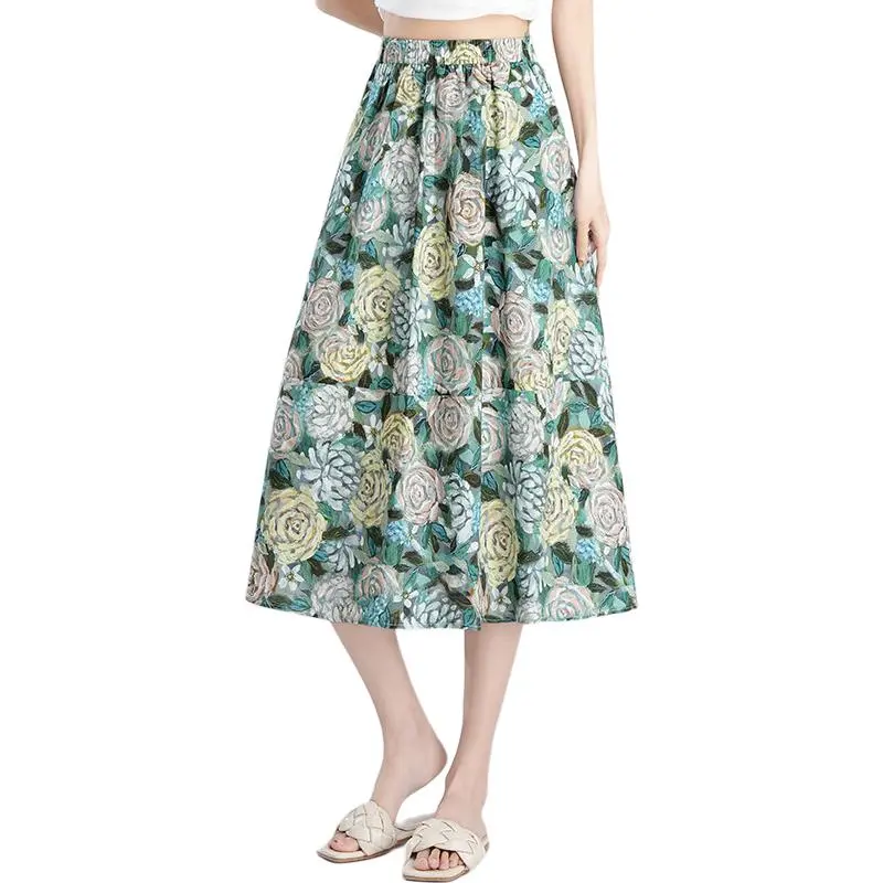 YIRANCHUN Casual Long Skirt Women's-3