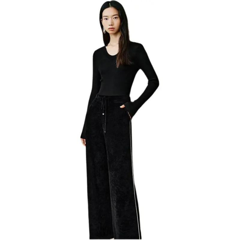 INSUN Casual Pants Women's Black-1