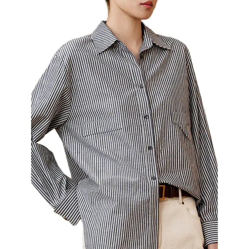 INSUN Shirts Women's Vintage Blue-1