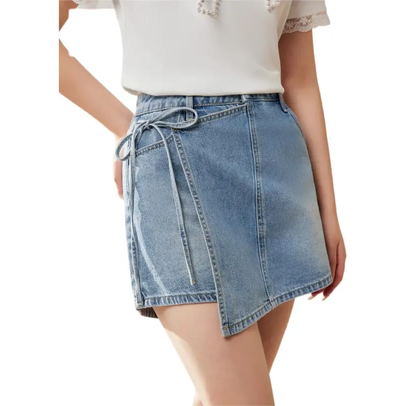 Love To Serve Denim Short Skirts Women's-1
