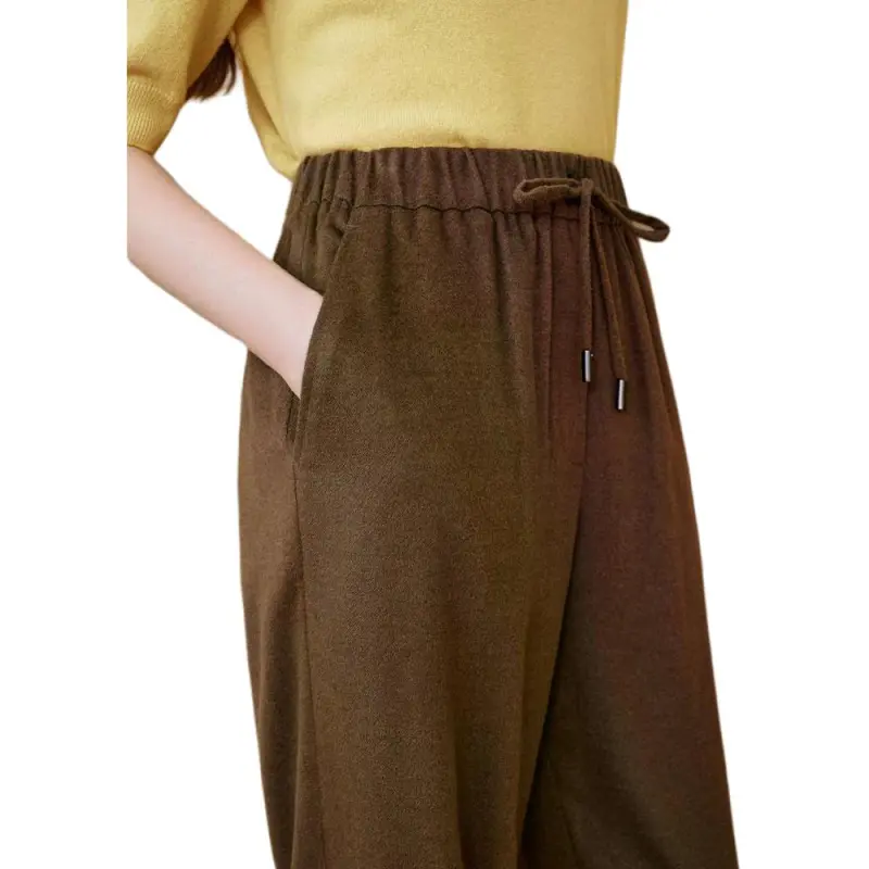 INSUN Casual Pants Women's Camel-5