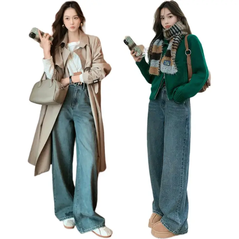 MEIYANG Jeans Women's Denim Blue-3
