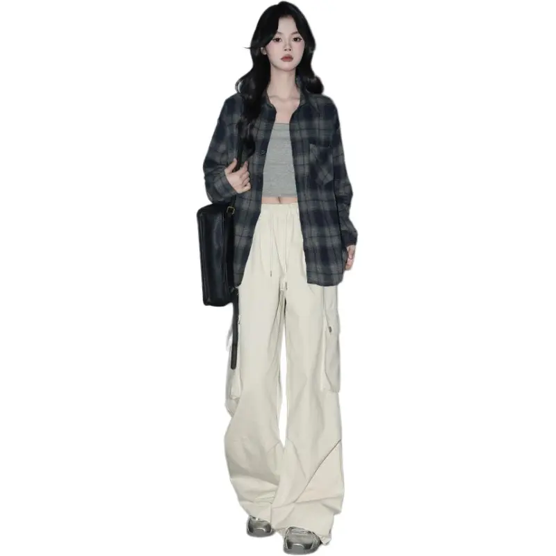 FOREVER 21 Cargo Pants Women's Ecru-2