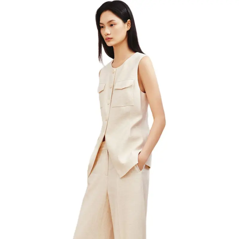 INSUN Vests Women's Apricot-1