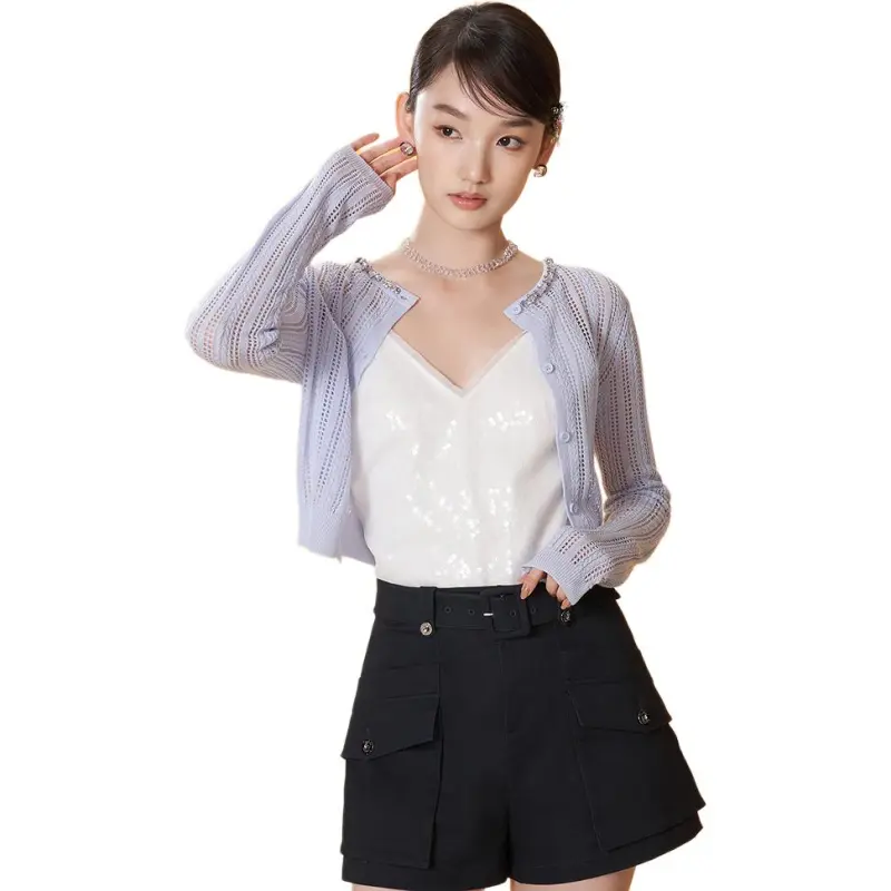 Caroline Knitwear Women's Light Blue-3