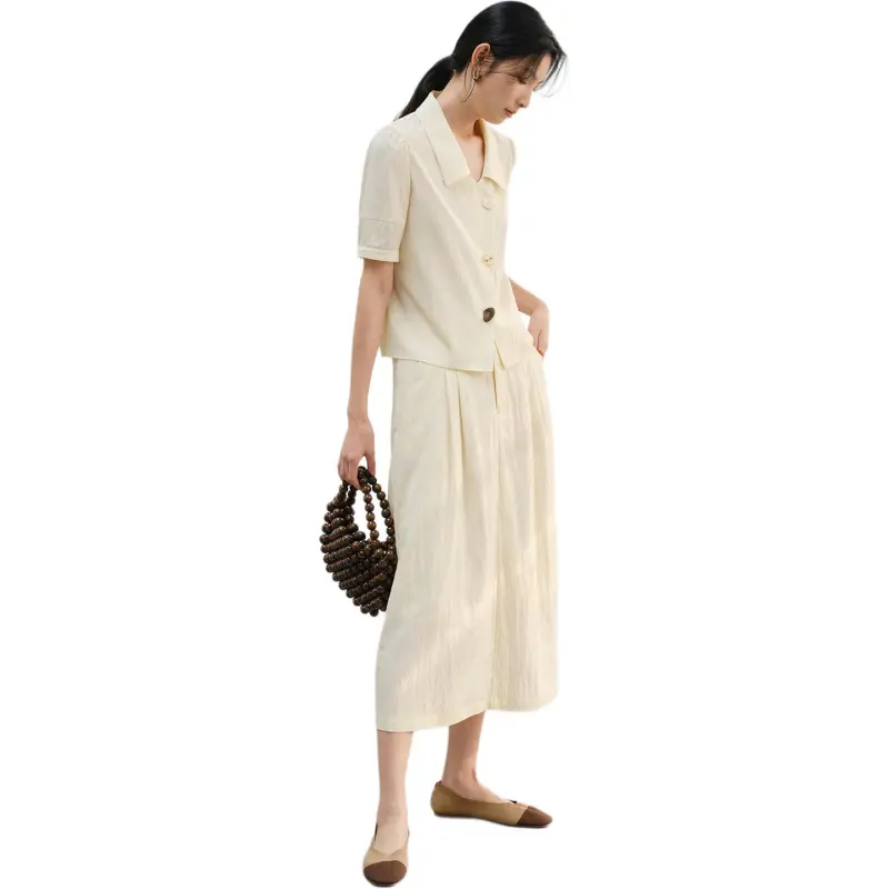 WHITEALLUSION Shirt Women's Vanilla Yellow-3
