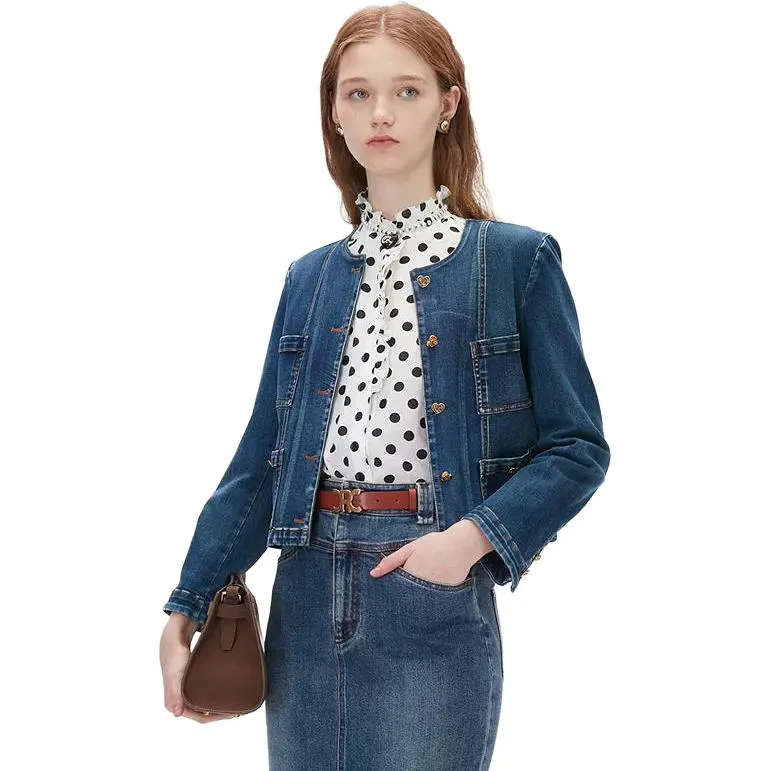 Caroline Denim Jackets Women's Blue-1