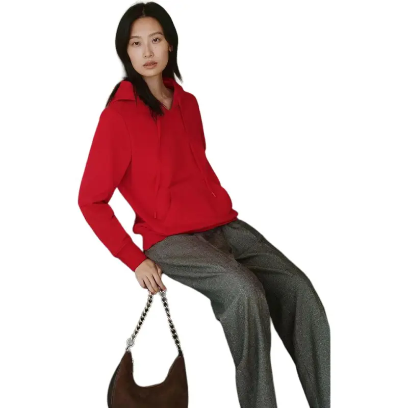 INSUN Sweatshirts Women's True Red-5