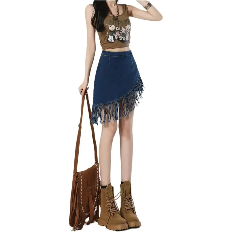 FOREVER 21 Denim Short Skirts Women's-4