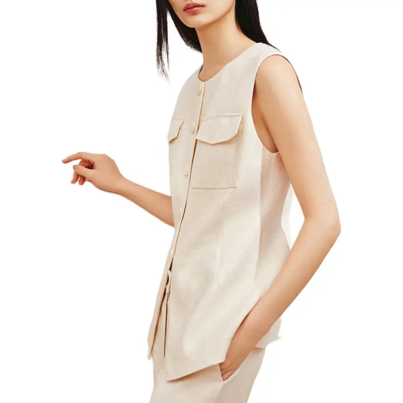 INSUN Vests Women's Apricot-2