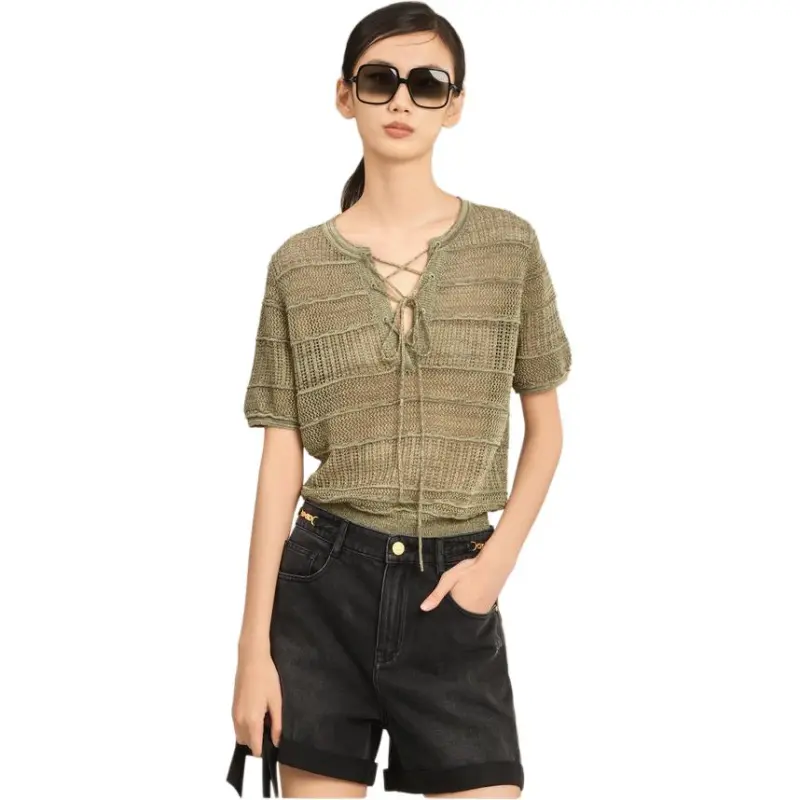 XG Knitwear Women's Gray Green-2