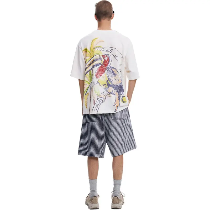 Desigual T Shirts Men Ecru-6