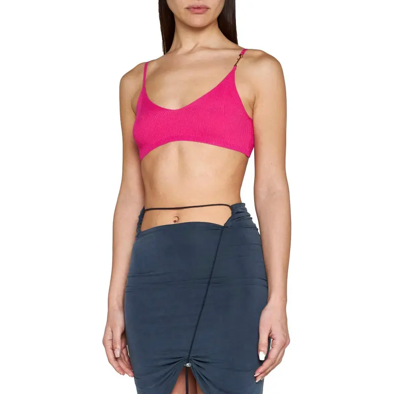 Jacquemus Le Bandeau Pralu Knitted Bra-2