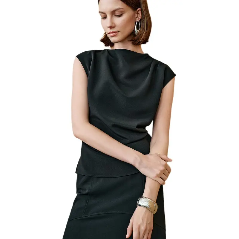 INSUN Shirts Women's Black-3