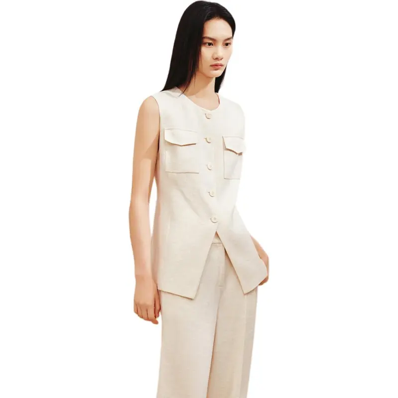 INSUN Vests Women's Apricot-3