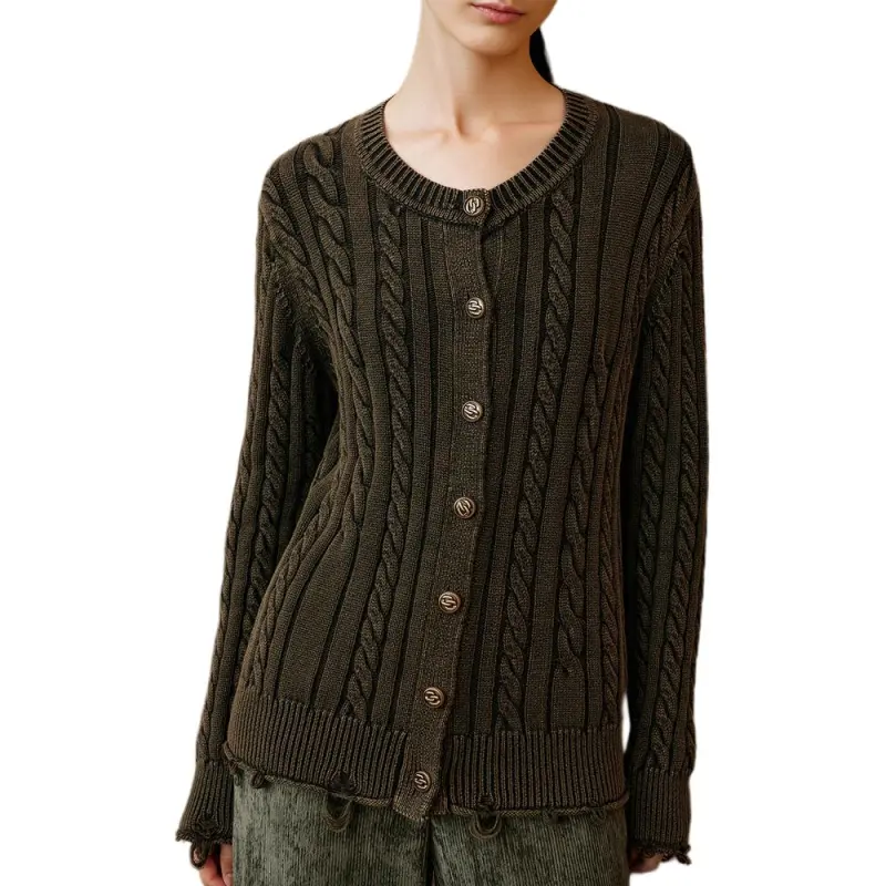 INSUN Knitwear Women's Olive Green-4