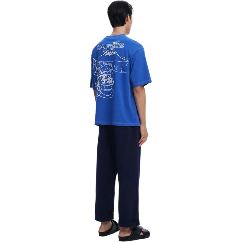 Desigual T Shirts Men Royal Blue-5