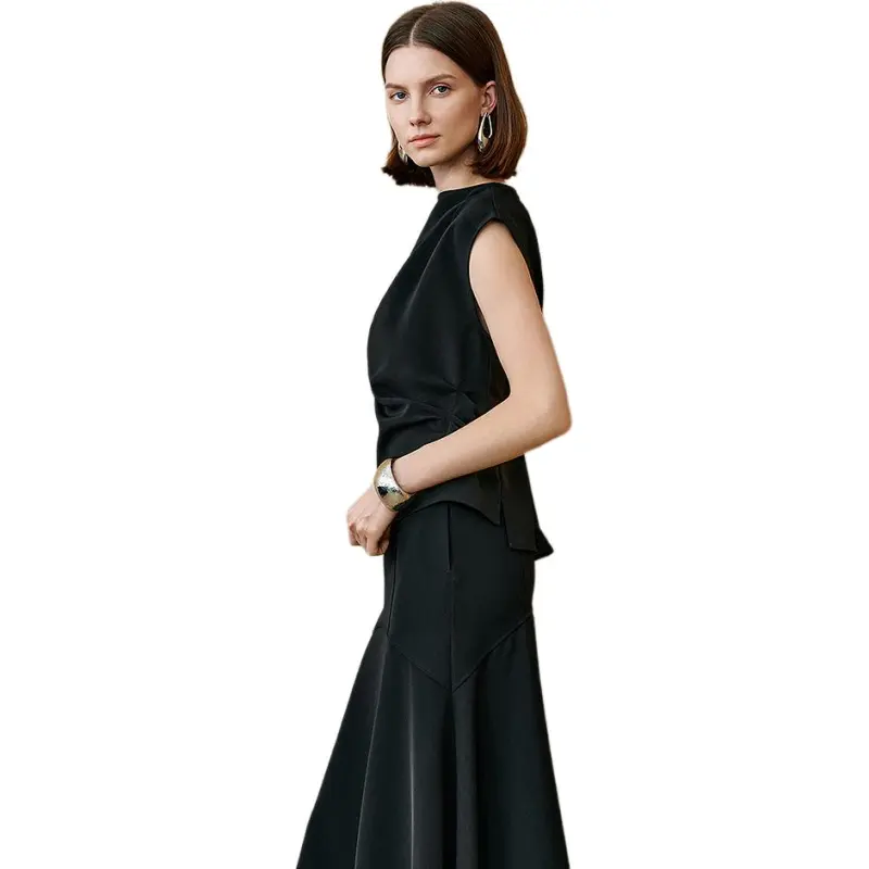 INSUN Shirts Women's Black-4