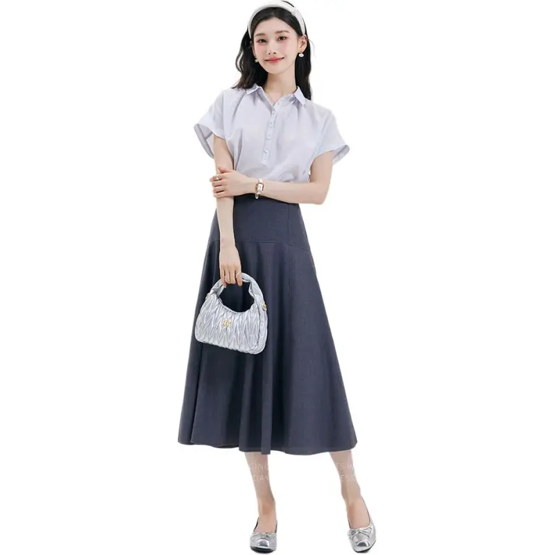 Dajia Poetry Casual Long Skirt Women's-3