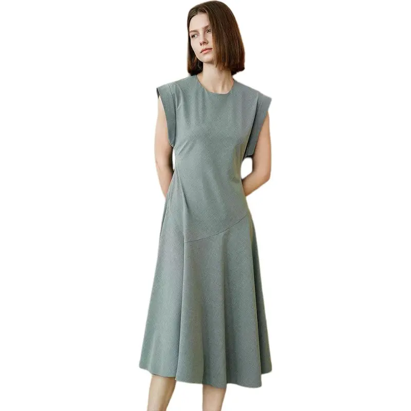 INSUN Sleeveless Dresses Women's Gray-2
