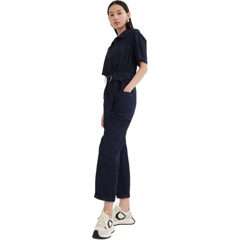DESIGNICE Jumpsuit Women's Navy Blue-0