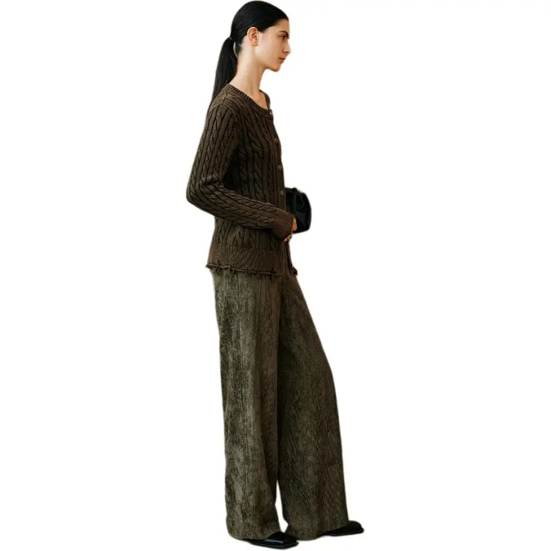 INSUN Knitwear Women's Olive Green-5
