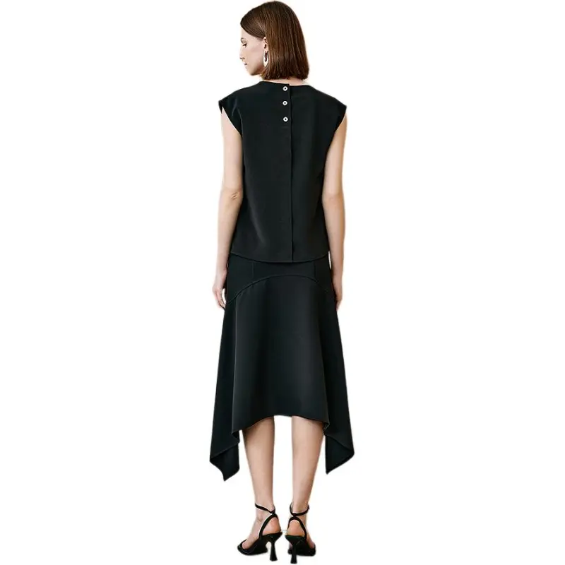 INSUN Shirts Women's Black-5