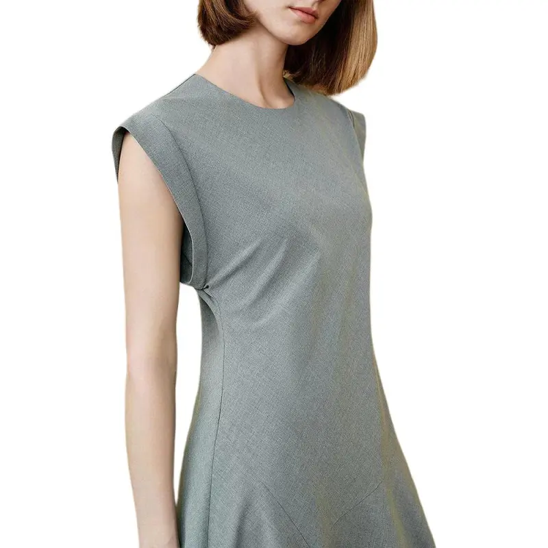 INSUN Sleeveless Dresses Women's Gray-3