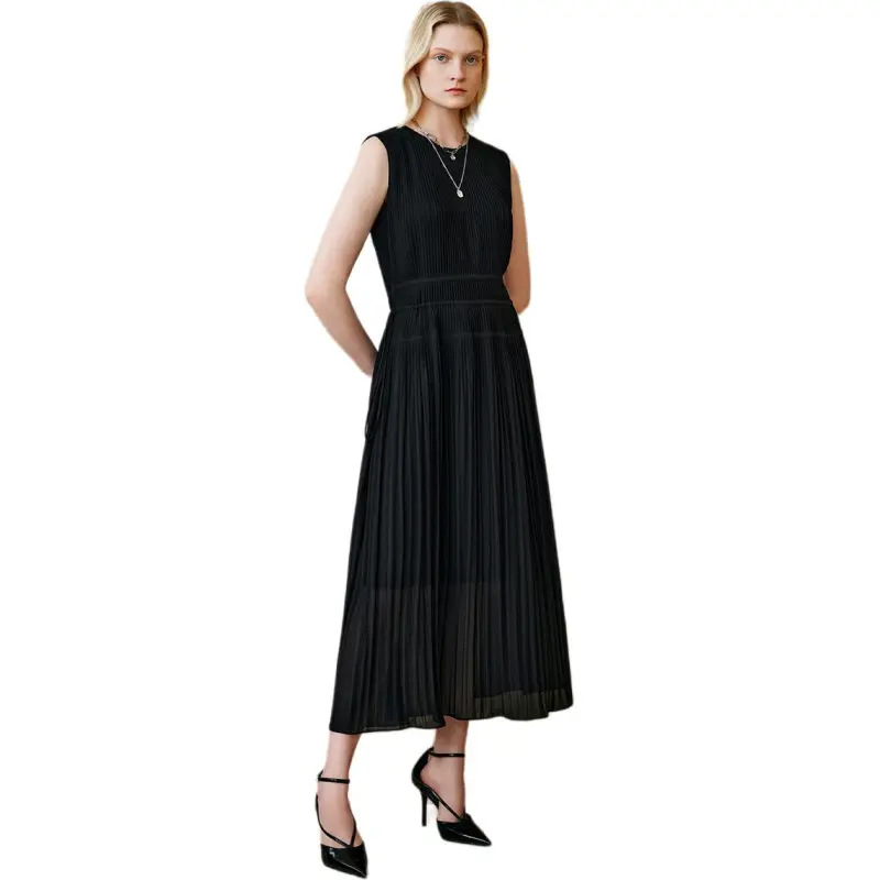 INSUN Sleeveless Dresses Women's Black-1
