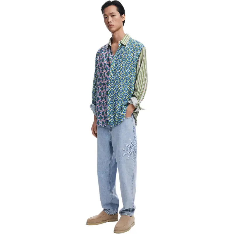 Desigual Shirts Men Copper Green-3