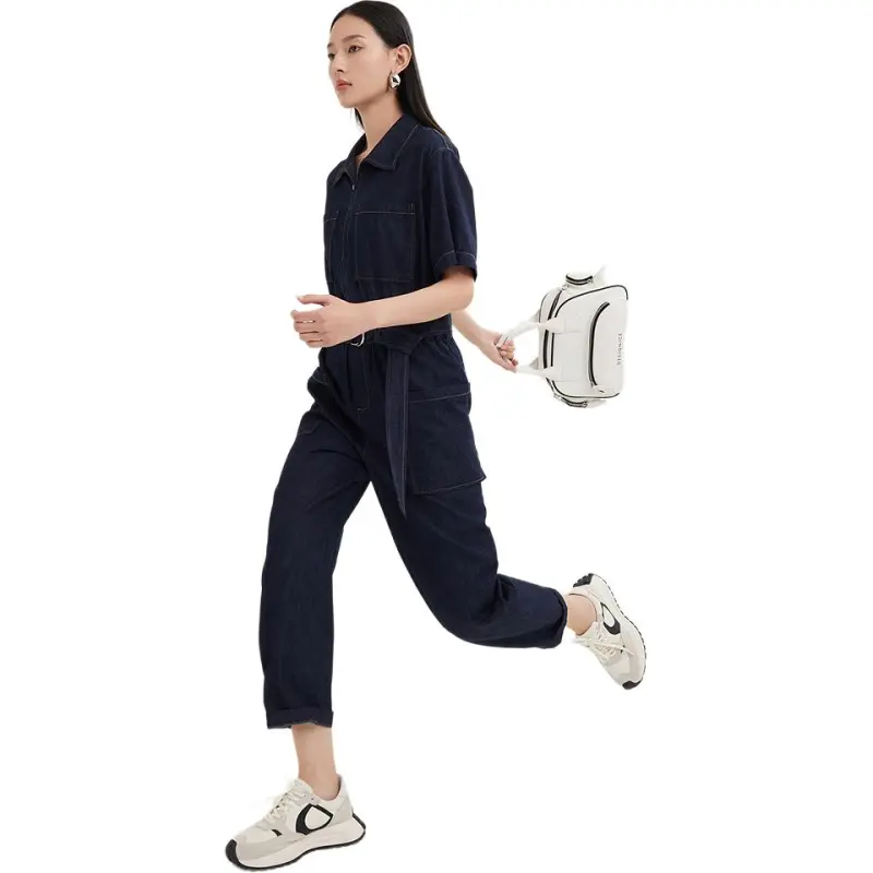 DESIGNICE Jumpsuit Women's Navy Blue-2