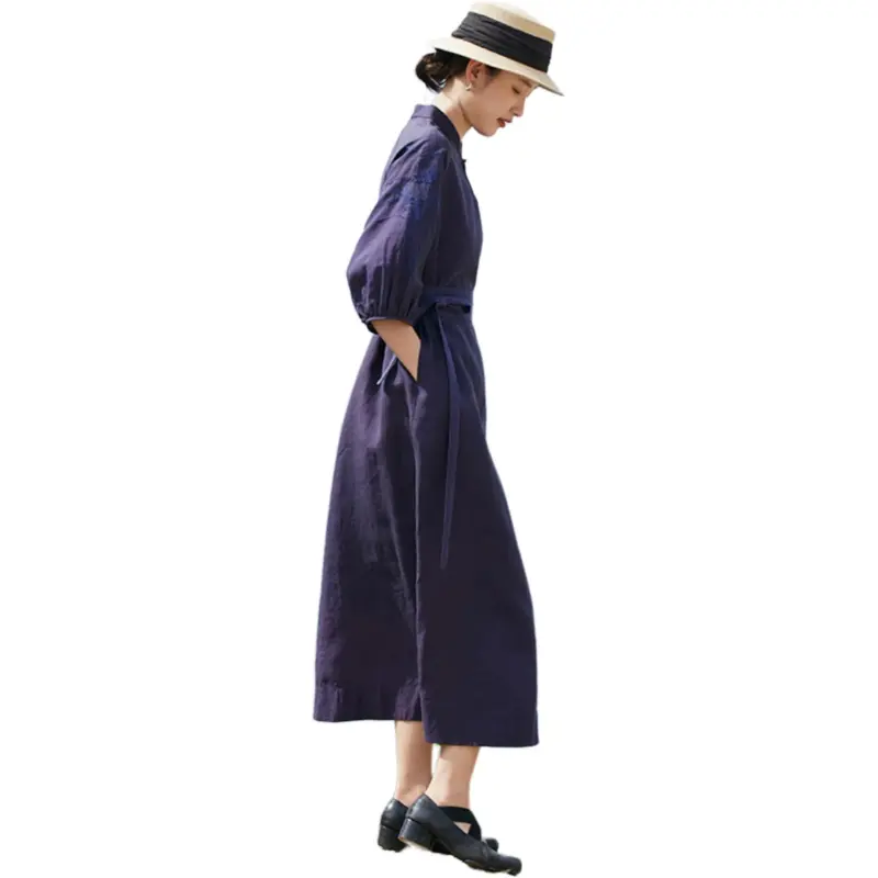 JIXIANGYUER Long Sleeved Dress Women's-3
