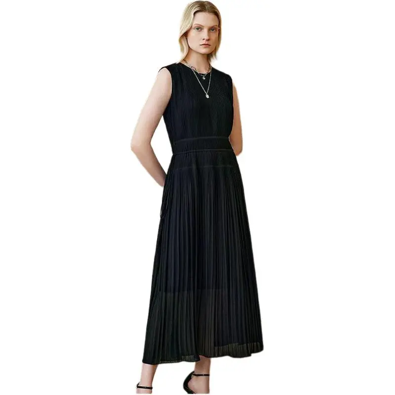 INSUN Sleeveless Dresses Women's Black-2