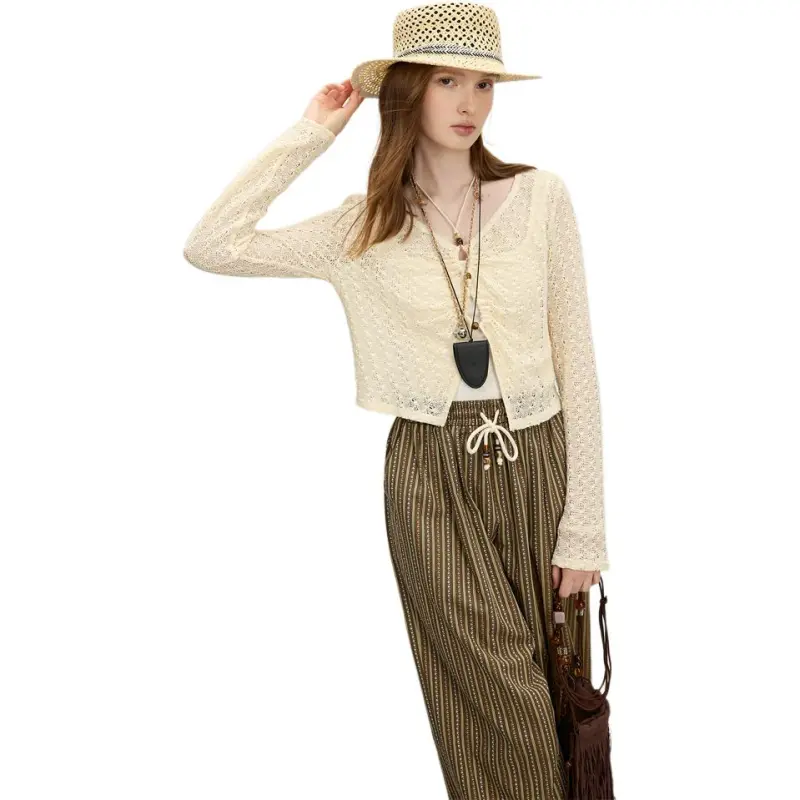 FANSILANEN T Shirts Women's Beige Yellow-2