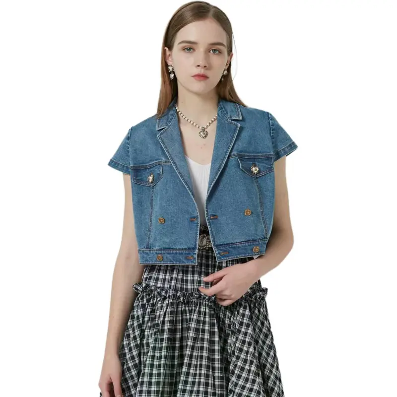 Caroline Denim Jackets Women's Blue-2