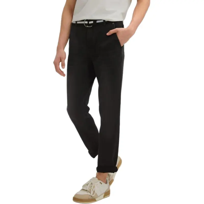Hush Puppies Jeans Men Black Gray Denim-2