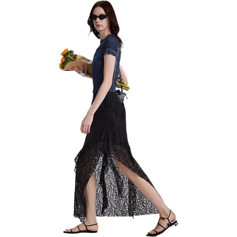 Desigual T Shirts Women's Gentian Blue-3