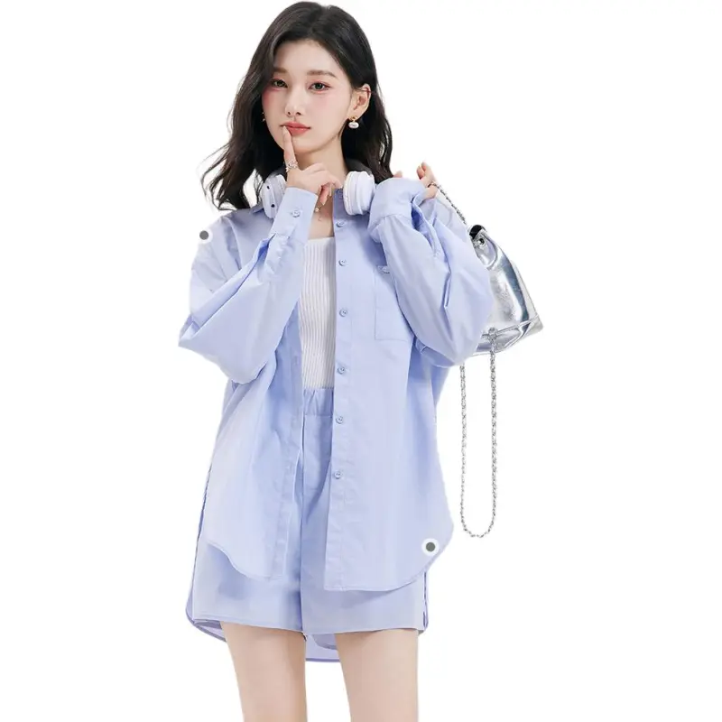 Dajia Poetry Shirt Matching Set Women's-1