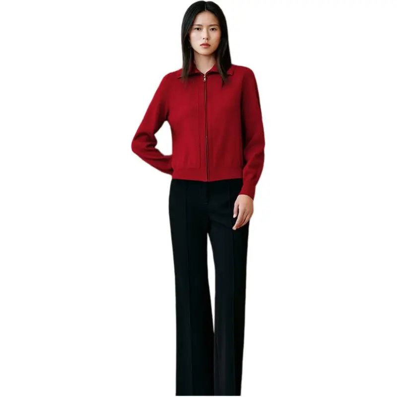 INSUN Knitwear Women's True Red-1