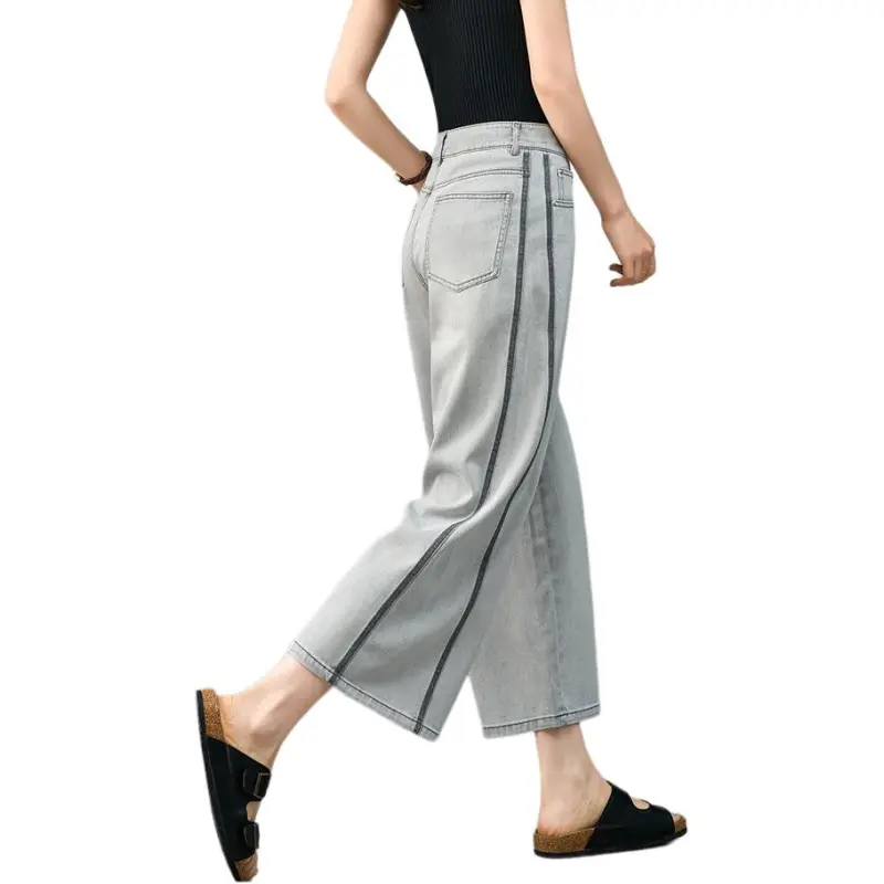YALIDA Jeans Women's Gray-4