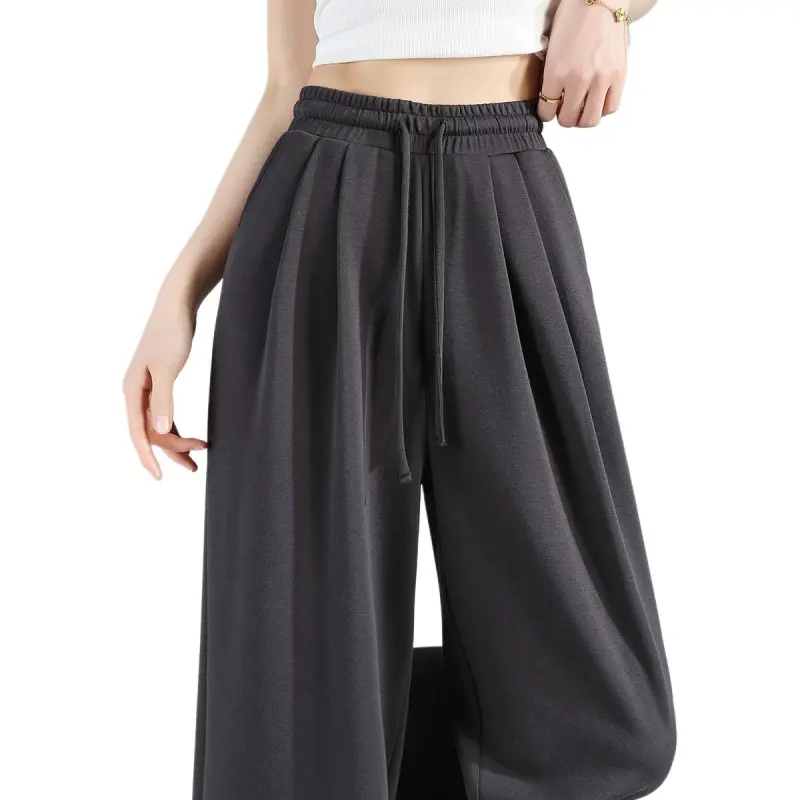 Tonlion Casual Pants Women's Dark Gray-1