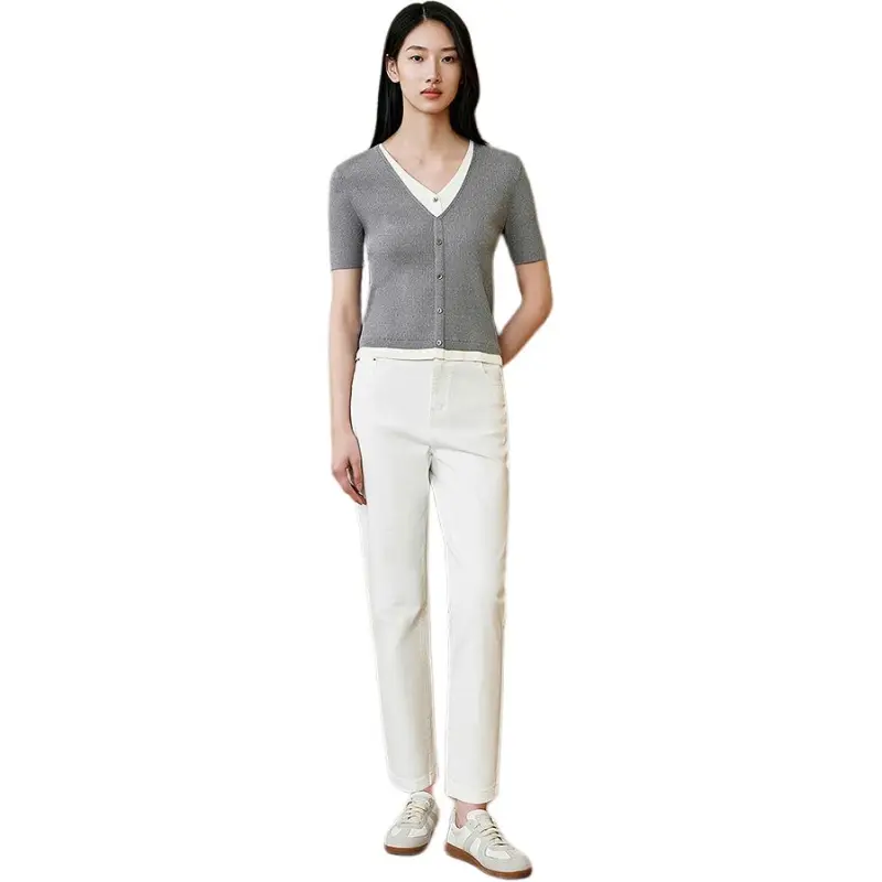 INSUN Jeans Women's White-3