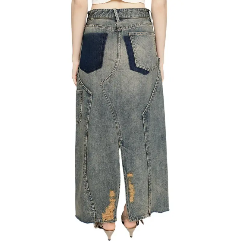 SLY Denim Long Skirts Women's Blue 110-1