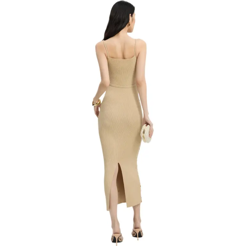 Bebe Slip Dresses Women's Light Gold-4