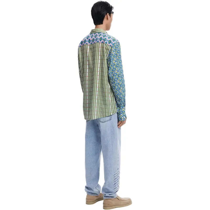 Desigual Shirts Men Copper Green-4