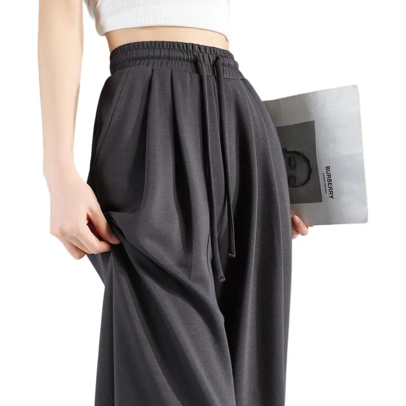 Tonlion Casual Pants Women's Dark Gray-3