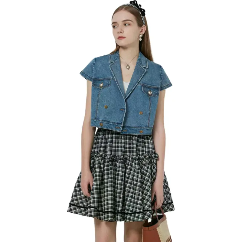 Caroline Denim Jackets Women's Blue-5