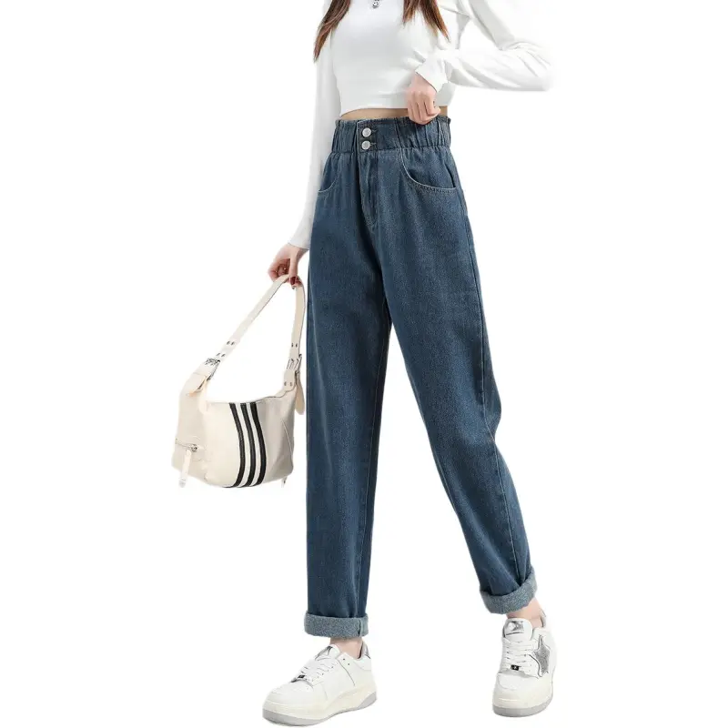 Tonlion Jeans Women's Dark Denim Blue-1